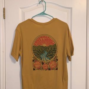 mustard yellow t shirt